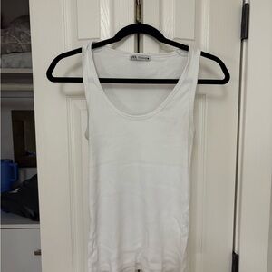 Zara White Tank Top